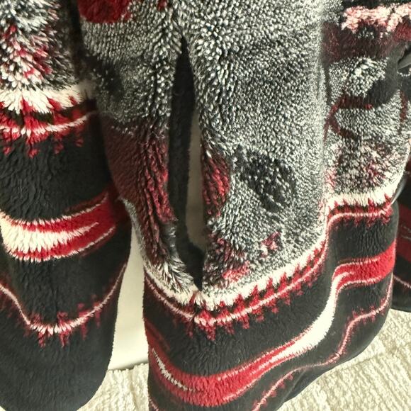 Nordic Lights Womens Med Fleece Jacket Coat Aztec Western Horses Cowgirl Barn - Picture 6 of 16